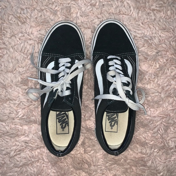 vans old skool black laces